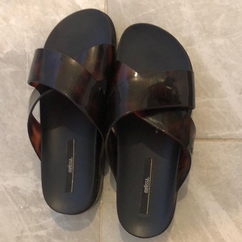 Melissa Cosmic Platform Jelly Tortoise Sandals